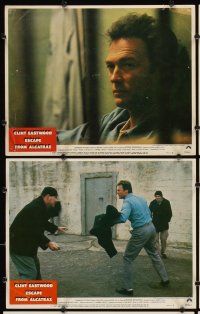 9g569 ESCAPE FROM ALCATRAZ 6 LCs '79 Clint Eastwood in famous prison, directed by Don Siegel