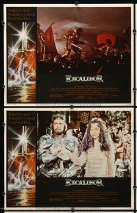 9g014 EXCALIBUR 9 LCs '81 John Boorman, Nigel Terry as King Arthur, Knights of the Round Table!