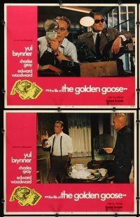 9g135 FILE OF THE GOLDEN GOOSE 8 LCs '69 Yul Brynner, Charles Gray, Edward Woodward!