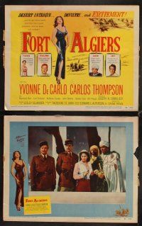 9g143 FORT ALGIERS 8 LCs '53 cool images of sexy Yvonne de Carlo in Africa!