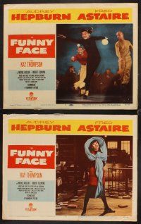 9g152 FUNNY FACE 8 LCs '57 wonderful images of Audrey Hepburn & Fred Astaire dancing!