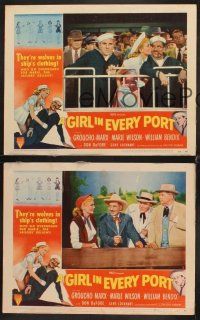 9g751 GIRL IN EVERY PORT 3 LCs '52 wacky sailor Groucho Marx, William Bendix!