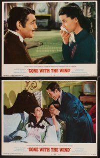 9g487 GONE WITH THE WIND 7 LCs R68 Clark Gable, Vivien Leigh, Olivia de Havilland, all-time classic!