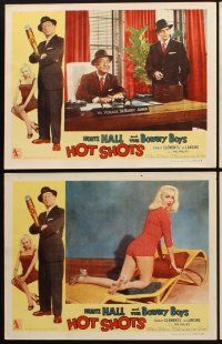 9g186 HOT SHOTS 8 LCs '56 Huntz Hall & The Bowery Boys are the big shots of the TV nutwork!