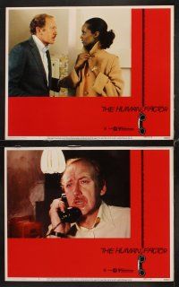 9g192 HUMAN FACTOR 8 LCs '80 Otto Preminger, border art of hanging telephone by Saul Bass!