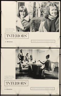 9g205 INTERIORS 8 LCs '78 Diane Keaton, Mary Beth Hurt, E.G. Marshall, directed by Woody Allen!