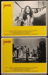 9g623 JANIS 5 Spanish/U.S. LCs '75 great images of the rock & roll star performing & off stage!