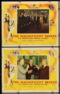 9g585 MAGNIFICENT YANKEE 6 LCs '51 John Sturges, Louis Calhern makes a funny gesture at woman!