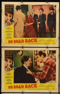 9g525 NO ROAD BACK 7 LCs '57 English Margaret Rawlings, a tigress of crime, Sean Connery pictured!
