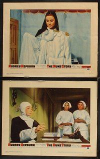 9g280 NUN'S STORY 8 LCs '59 missionary Audrey Hepburn was not like the others, Peter Finch!