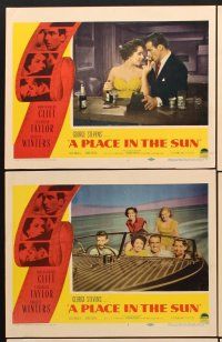 9g593 PLACE IN THE SUN 6 LCs '51 George Stevens directed, Montgomery Clift, Shelley Winters!