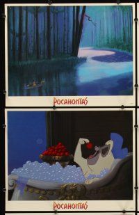 9g312 POCAHONTAS 8 LCs '95 Walt Disney, Native American Indian cartoon images!