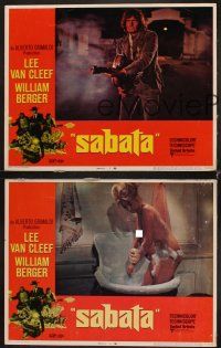 9g799 SABATA 3 LCs '70 Ehi Amico... C'e Sabata, Hai Chiuso, banjo gun, Lee Van Cleef!