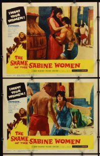 9g346 SHAME OF THE SABINE WOMEN 8 LCs '62 El rapto de las sabinas, blackest pages of human history!