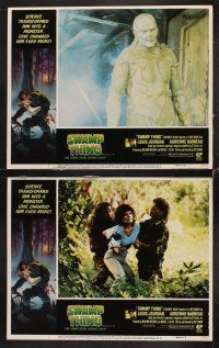9g382 SWAMP THING 8 LCs '82 Wes Craven, Dick Durock as the monster, sexy Adrienne Barbeau!