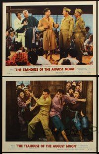 9g642 TEAHOUSE OF THE AUGUST MOON 5 LCs '56 Asian Marlon Brando, Glenn Ford & Machiko Kyo!