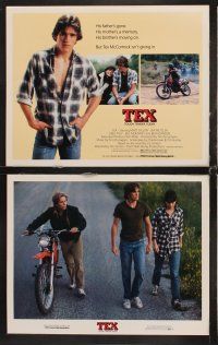9g395 TEX 8 LCs '82 young Matt Dillon, Meg Tilly & Emilio Estevez, from S.E. Hinton's novel!