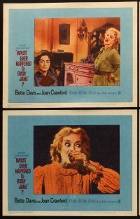 9g435 WHAT EVER HAPPENED TO BABY JANE? 8 LCs '62 Robert Aldrich, scary Bette Davis & Joan Crawford!