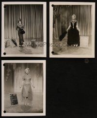 9h046 LOT OF 3 ETHEL MERMAN WARDROBE TEST PHOTOS '54 from There's No Business Like Show Business