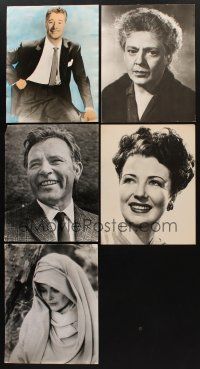 9h033 LOT OF 5 11x14 PORTRAIT STILLS '40s-60s Ethel Barrymore, Don Ameche, Richard Burton & more!
