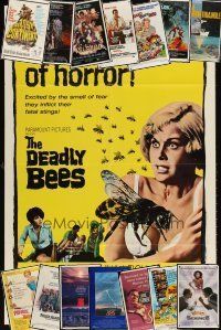 9h001 LOT OF 242 FOLDED ONE-SHEETS '45 - '88 Deadly Bees, Hustle, Krull, Weird Science & more!