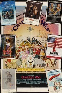 9h003 LOT OF 66 FOLDED ONE-SHEETS '59 - '95 Charlotte's Web, Tootsie, Prom Night II & more!