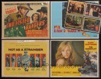9h006 LOT OF 98 LOBBY CARDS '39 - '83 Not as a Stranger title card, Jungle Headhunters & more!