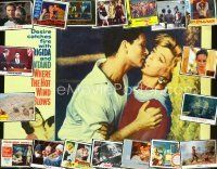 9h010 LOT OF 62 LOBBY CARDS '43 - '91 many different titles from every genre!