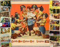 9h016 LOT OF 17 LOBBY CARDS '22 - '75 Nocturne, Abbott & Costello Meet Captain Kidd + more!