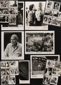 9h035 LOT OF 30 CANDID 8X10S SHOWING DIRECTORS '70s-90s John Huston, Landis, Brian De Palma & more