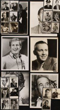 9h038 LOT OF 27 8x10 PORTRAIT STILLS '40s-80s many images of different male actors!