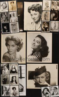 9h039 LOT OF 26 8x10 PORTRAIT STILLS '40s-80s many images of different female actresses!