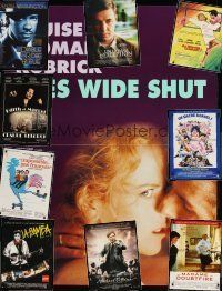 9h058 LOT OF 40 FORMERLY FOLDED SMALL FRENCH POSTERS '81-05 Eyes Wide Shut, Beautiful Mind & more!