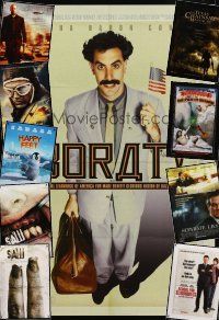 9h066 LOT OF 34 UNFOLDED DOUBLE-SIDED ONE-SHEETS '05 - '07 Borat, Pick of Destiny, Crank & more!