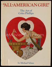 9h215 ALL-AMERICAN GIRL: THE ART OF COLES PHILLIPS first edition hardcover book '75 full-color art!
