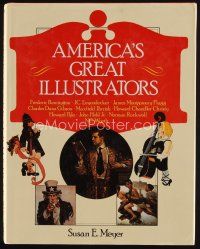 9h216 AMERICA'S GREAT ILLUSTRATORS first edition hardcover book '78 Norman Rockwell & many more!