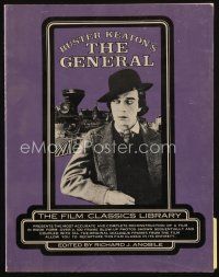 9h240 BUSTER KEATON'S THE GENERAL first edition softcover book '75 recreating it in images & words!