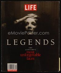9h254 LEGENDS: THE CENTURY'S MOST UNFORGETTABLE FACES first edition softcover book '97 Life Magazine