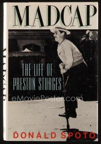 9h228 MADCAP first edition hardcover book '90 an illustrated biography of Preston Sturges!