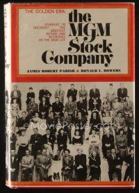 9h231 MGM STOCK COMPANY first edition hardcover book '72 star biographies from The Golden Era!