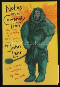 9h257 NOTES ON A COWARDLY LION first California paperback edition softcover book '98 Bert Lahr bio!
