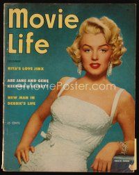 9h207 MOVIE LIFE magazine December 1953 portrait of sexy Marilyn Monroe by Trindle & Woodfield!