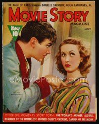 9h161 MOVIE STORY magazine August 1938 Douglas Fairbanks & Danielle Darrieux from Rage of Paris!