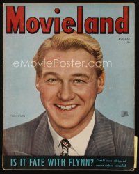 9h185 MOVIELAND magazine August 1944 great smiling portrait of Sonny Tufts by Tom Kelley!