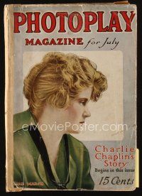 9h103 PHOTOPLAY magazine July 1915 Mae Marsh, Charlie Chaplin's story begins in this issue!