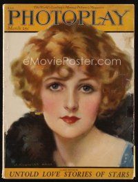 9h111 PHOTOPLAY magazine March 1923 art portrait of pretty Claire Windsor by J. Knowles Hare!
