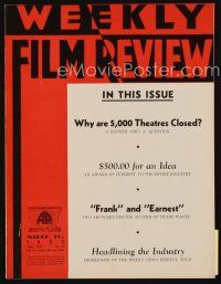9h085 WEEKLY FILM REVIEW exhibitor magazine March 30, 1933 why are 5,000 theaters closed!