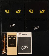 9h031 LOT OF 4 CATS PROGRAMS AND PLAYBILLS '83 from Andrew Lloyd Webber's Broadway show!