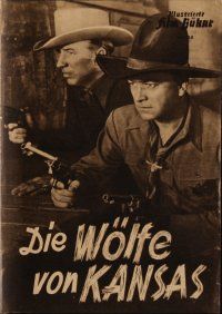 9h320 WIDE OPEN TOWN German program '50 different images of William Boyd as Hopalong Cassidy!