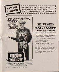 9h406 BORN LOSERS revised pressbook R74 Tom Laughlin directs and stars as Billy Jack!